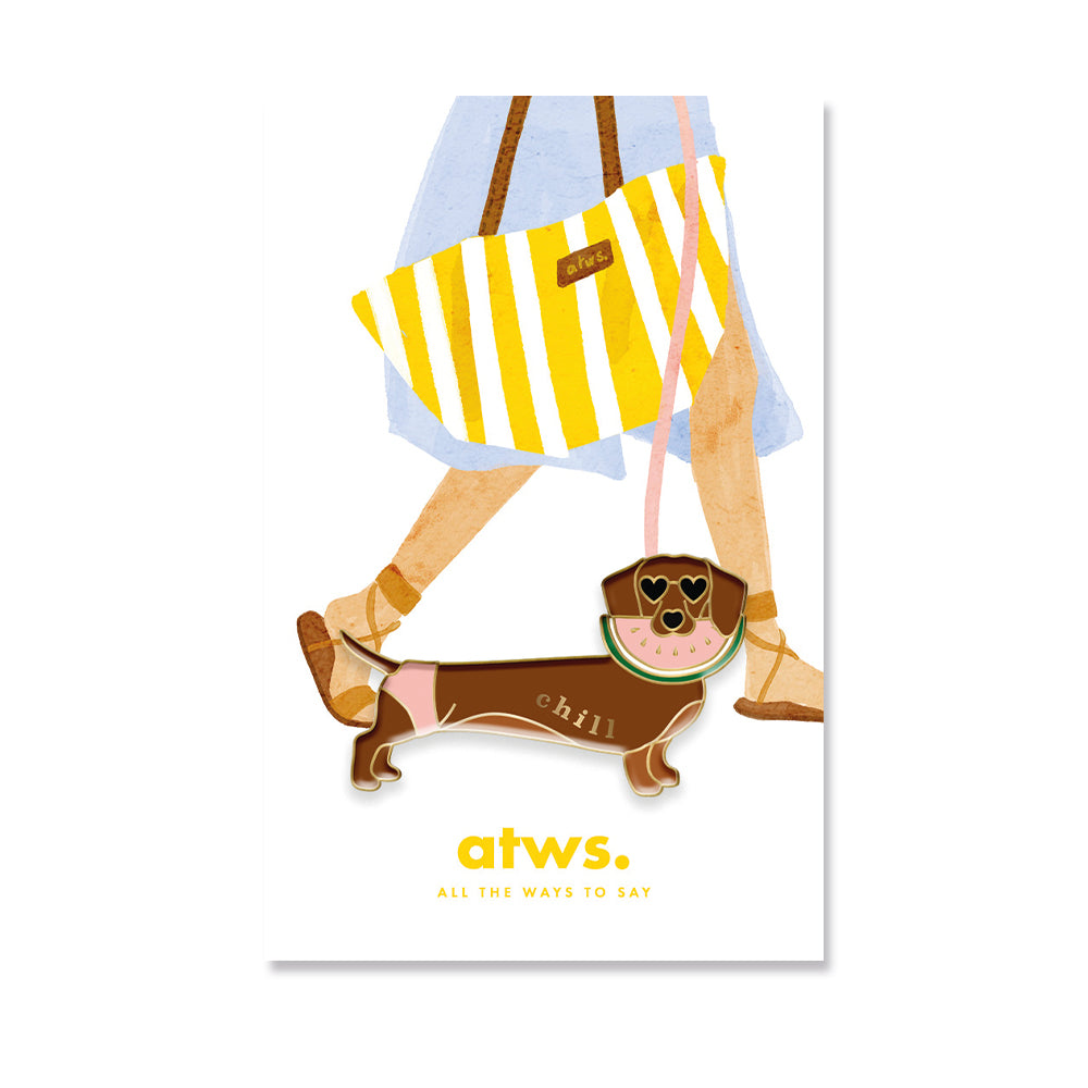 ATWS Enamel Pin Chill Doggy