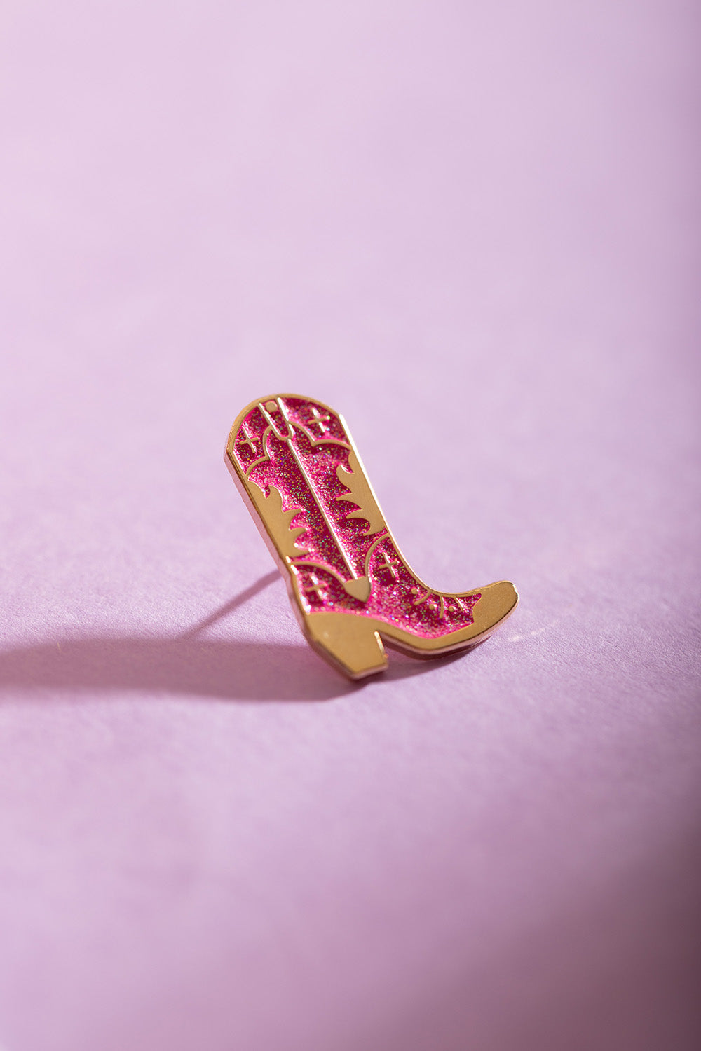 ATWS Enamel Pin Pink Cowboy Boot