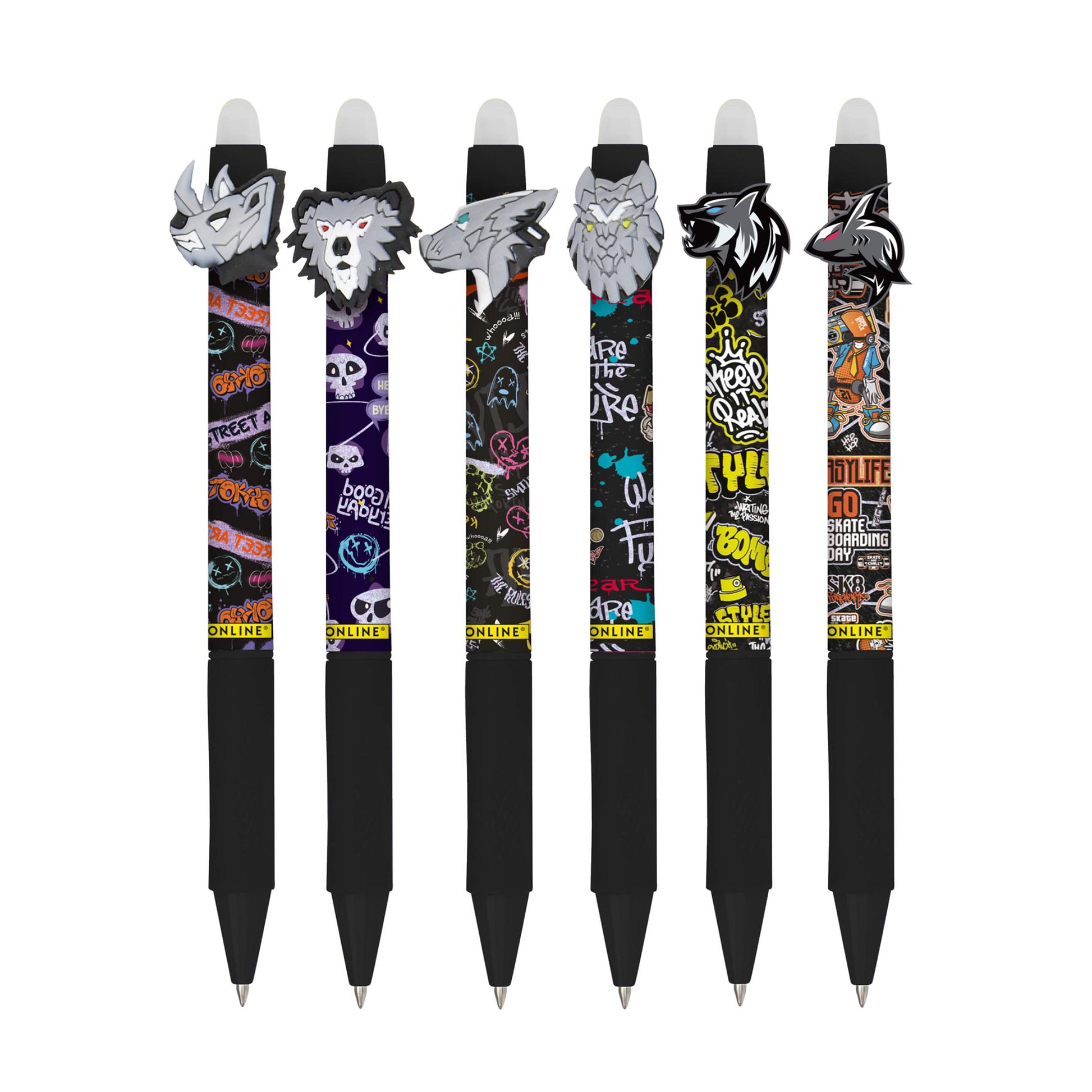 ONLINE Germany magiXX Fun 'Angry Animals' CDU 30 Erasable Gel Pens