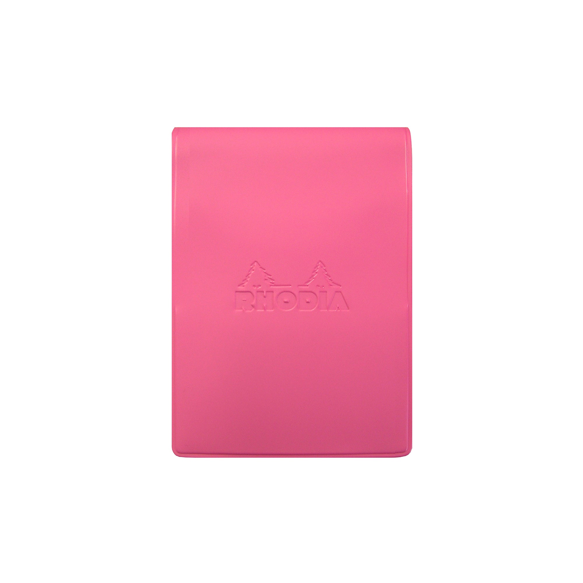 Rhodia No. 11 Top Stapled Notepad A7 Grid in Pink PVC Cover