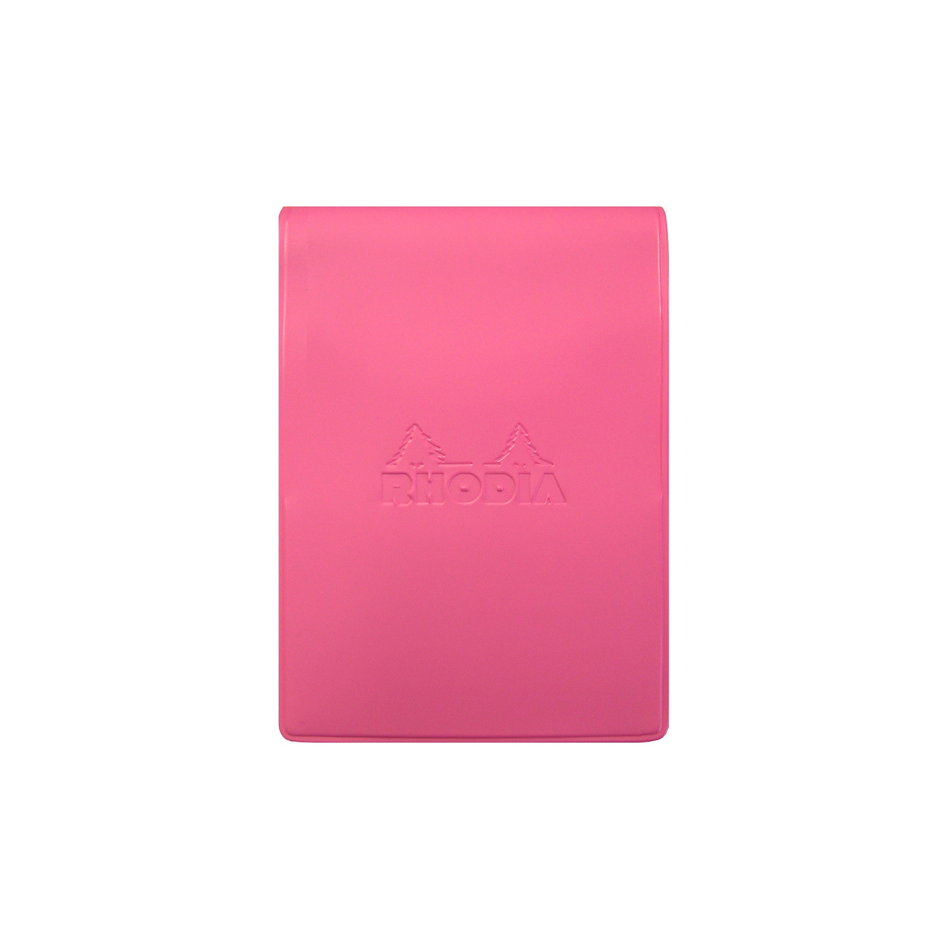 Rhodia No. 11 Top Stapled Notepad A7 Grid in Pink PVC Cover